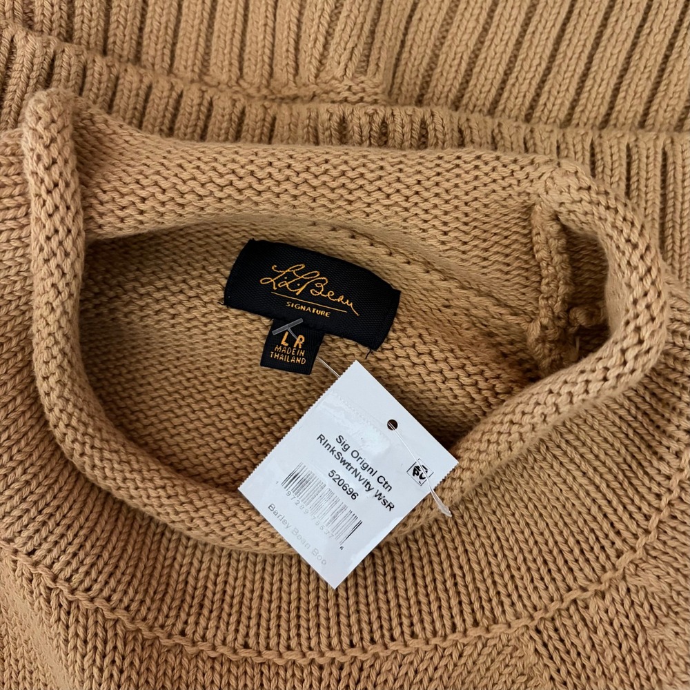 NWT!! FREE PEOPLE x L.L. BEAN Cotton Rollneck Sweater Hiking Boots Large - Picture 11 of 14